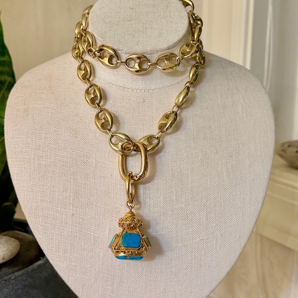 10 karat gold, mariner, chain necklace - Picture 5 of 16